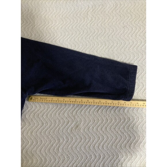 Lacoste Robe 1 Size Navy Blue Classic French Terry Loungewear Bath Robe Men' - Picture 11 of 11